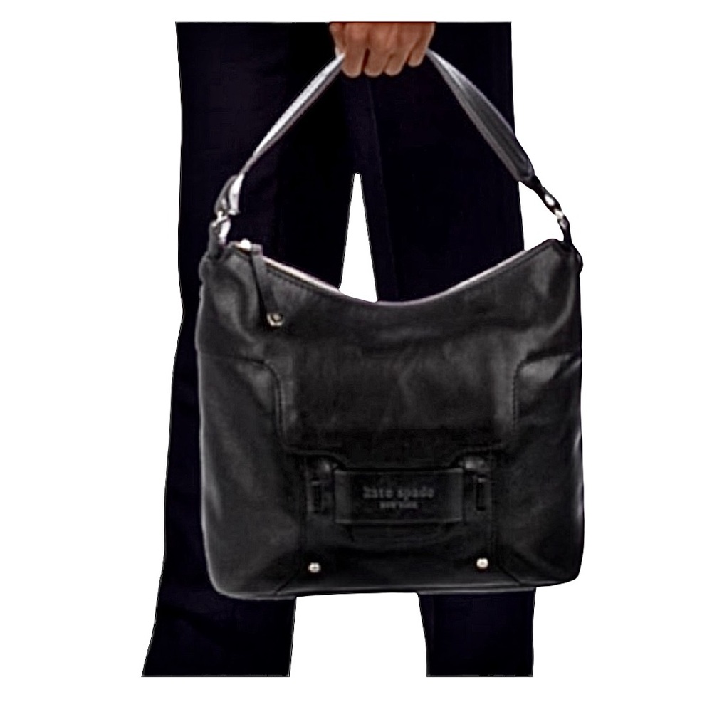 Kate Spade Vintage Paige Savona Black Leather Shoulder Bag